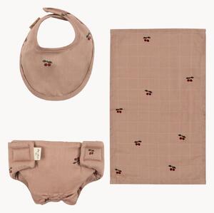 Set fasciatoio per bambole con borsa Cherry Blush 4 pz