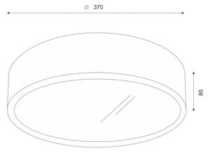 Brilagi - Lampada LED da soffitto CARVALHO 2xE27/60W/230V ciliegio 37 cm