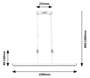 Rabalux 72011 - LED RGB Lampadario dimmerabile a sospensione con filo TEMPERIUS LED/24W/230V + +TC