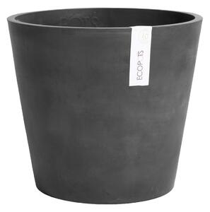 Vaso Amsterdam ECOPOTS in plastica colore grigio scuro H 35 cm, Ø 40 cm