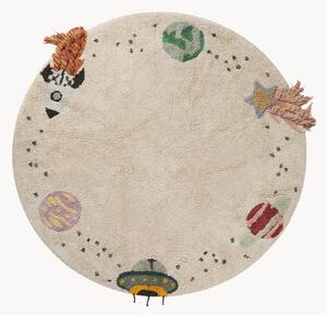 Tappeto rotondo per bambini lavabile Interstellar Journey