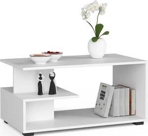 Tavolino da caffè Pin bianco resistente ai graffi 90 cm x 45 cm x 51 cm