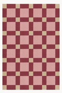 Tappeto in iuta tessuto a mano Plum Punsch