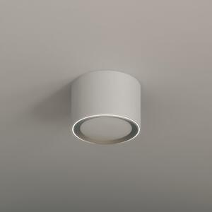 Plafoniera LED Oberon tondo bianco, foro incasso 10 cm luce bianco caldo