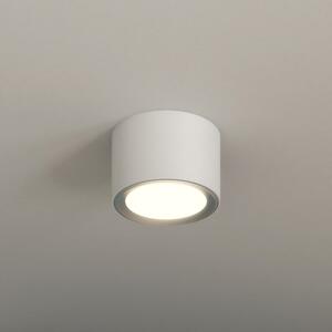Plafoniera LED Oberon tondo bianco, foro incasso 10 cm luce bianco caldo