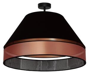 Duolla - Lampadario a plafone COPPER SHINY 1xE27/15W/230V diametro 60 cm nero/rame