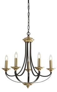 Pendente belfry 5lt - bronzo scuro e metallo marrone