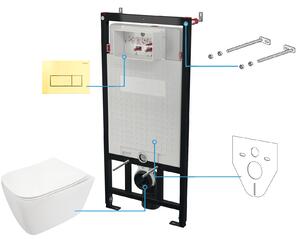 Deante Hiacynt New set modulo di installazione, vaso wc e placca di comando CDY_Z6ZPW