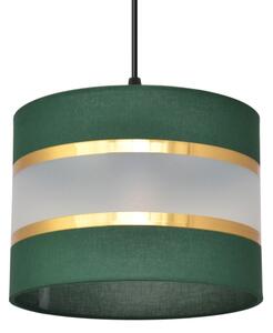 Lampadario a sospensione con filo HELEN 3xE27/15W/230V verde/oro