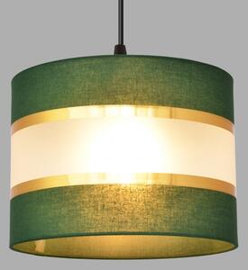 Lampadario a sospensione con filo HELEN 3xE27/15W/230V verde/oro