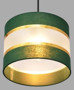 Lampadario a sospensione con filo HELEN 3xE27/15W/230V verde/oro