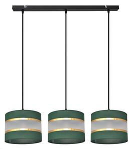 Lampadario a sospensione con filo HELEN 3xE27/15W/230V verde/oro