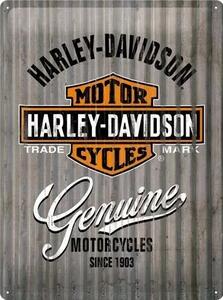 Targa in metallo Harley-Davidson - Genuine Motorcycles