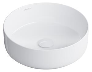 Omnires Tulsa lavabo 36x36 cm rotonda da appoggio bianco TULSA355BP