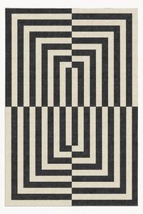 Tappeto a pelo corto lavabile Op Art by Jonathan Adler