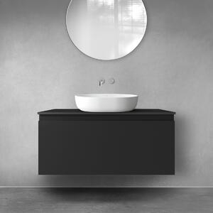 Oltens Vernal armadietto 100x45.6x47 cm sottolavabo sospeso nero 60015300