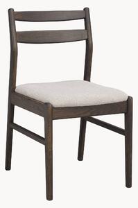 Sedia in legno di quercia marrone/beige chiaro Kerwin