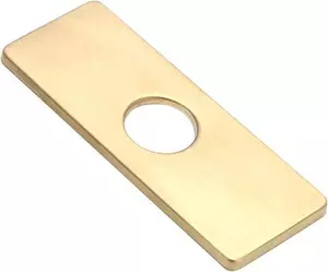 RVS Gootsteen: piastra di copertura per rubinetto da cucina - Bianco e oro - Pezzo unico
