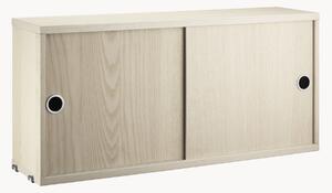 Armadietto con ante scorrevoli String System, larg. 78 x prof. 20 cm