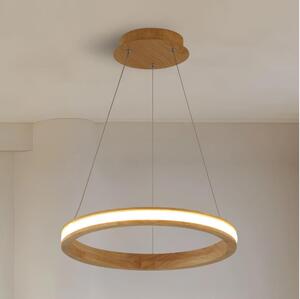 Brilagi - Lampada a sospensione su cavo UMEA WOOD LED/30W/230V diam. 40 cm in legno