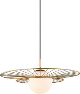Lampada a sospensione Alison oro-nero-bianca 1xE27x40W vetro, dimensioni: 90x50x50 cm, IP20, Italux