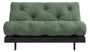 Divano letto verde 140 cm Roots Black Night - Karup Design