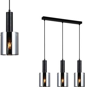 Italux Sardo lampadario moderno nero PND-5581-3-BK+SG