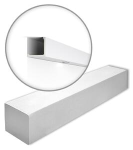 NMC L1-box ARSTYL Noel Marquet 1 cartone con 8 strisce decorative Striscia di copertura Striscia decorativa stile moderno colore bianco | 16 m