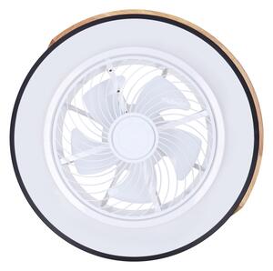 Brilagi-LED Dimmerabile lampada a LED con ventilatore LED/30W/230V 3000-6500K nero/rovere +telecomando