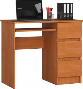 Akord Scrivania 3 Cassetti Per Computer Lato Destro Ontano 90X50X77 Cm