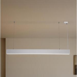 Lampadario LED sospeso a cavo, 55W, 230V, 3000/4000/6500K, 120 cm, bianco