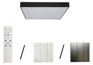 Plafoniera LED 215W/230V 3000/4000/6500K 80x80 cm nera