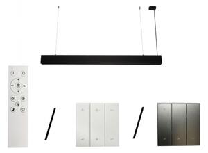 Lampadario LED sospeso con cavo LED/55W/230V 3000/4000/6500K 120 cm nero