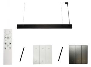 Lampadario LED sospeso su cavo LED/55W/230V 3000/4000/6500K 120 cm nero