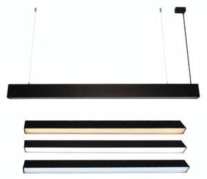 Lampadario LED sospeso su cavo LED/55W/230V 3000/4000/6500K 120 cm nero