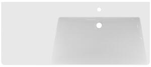 Ideal Standard La Dolce Vita Lavabo pour meuble 1260mm, 1 trou pour robinet, tablette à gauche, avec trop-plein, E263301, E263301