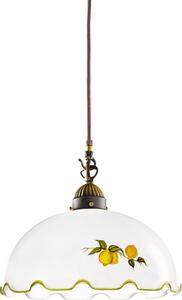 Kolarz 731.30.117 - Lampadario sospeso con cavo NONNA 1xE27/75W/230V, diam. 30 cm, colore limone