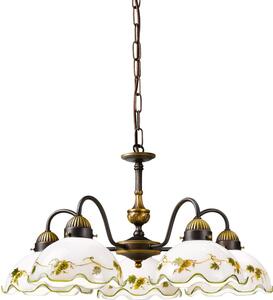 Kolarz 731.85.110 - Lampadario a catena NONNA 5xE27/75W/230V vino