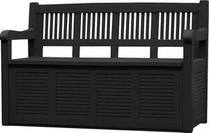Panchina da giardino JELENIA Plastic Salzburg, 130 x 60 x 85 cm, plastica, antracite
