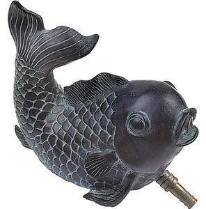 Gargoyle in bronzo / Pesce figura da stagno Heissner