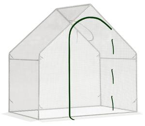 Serra Outsunny, 180 x 100 x 168 cm, serra in plastica con porta a rullo