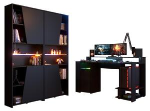 Scrivania per computer da gioco come set con mobile Parisot "Gaming1" con illuminazione a LED
