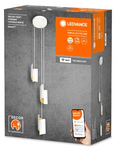 LEDVANCE SMART+ WiFi DECOR apparecchio a sospensione, bianco, 24,5W, 2100lm, luce bianca regolabile, dimmerabile, 3000-6500K, distribuzione della luce verso l'alto e verso il basso, controllabile tramite app, compatibile con Amazon e Google