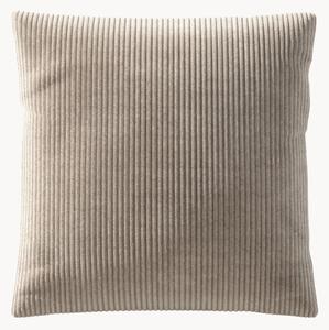 Cuscino grande in velluto a coste Vetsak, 60 x 60 cm