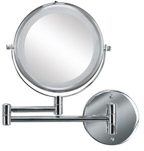 Specchio cosmetico a LED Kleine Wolke BRILLIANT MIRROR color argento