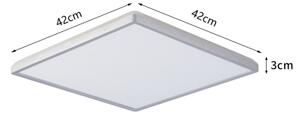 Brilagi - Plafoniera LED per bagno ULTRA SLIM LED/24W/230V 42x42 cm argento IP54