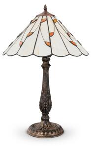 Brilagi - Lampada da tavolo Tiffany FOLIA in vetro colorato, 2xE27/60W/230V