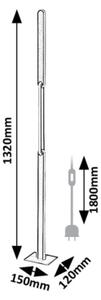 Rabalux 74195 - Lampada da terra dimmerabile a LED SINDRI LED/33W/230V 3000/4000K nero