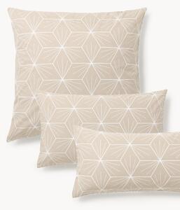 Federa reversibile in cotone con stampa geometrica Ilda