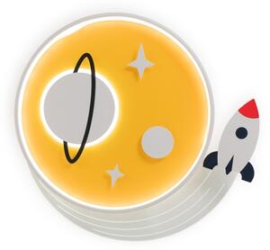 Brilagi -LED Plafoniera a LED per bambini STARSHIP LED/64W/230V 3000/4500K gialla